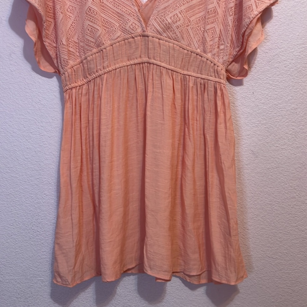 Miken Junior's Tie Back Dress Cover Up Swimsuit Orange. Size XL - Picture 4 of 9